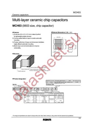 MCH032AN020CK datasheet  